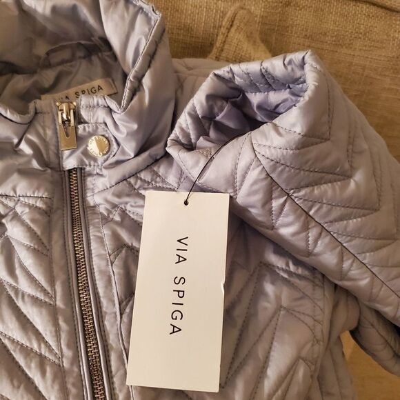 Via Spiga Quilted Cargo Jacket sz Medium - Picture 12 of 14